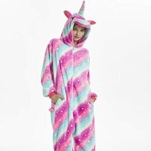 Qqonsie Adult Unicorn Onesie Jumpsuit